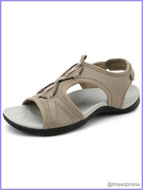 Womens Hiking Sandals Comfortable Arch Support Breathable Mesh Sport Walking